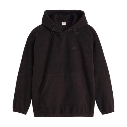 Black - Front - Levis Mens Hooded Long-Sleeved Sweatshirt