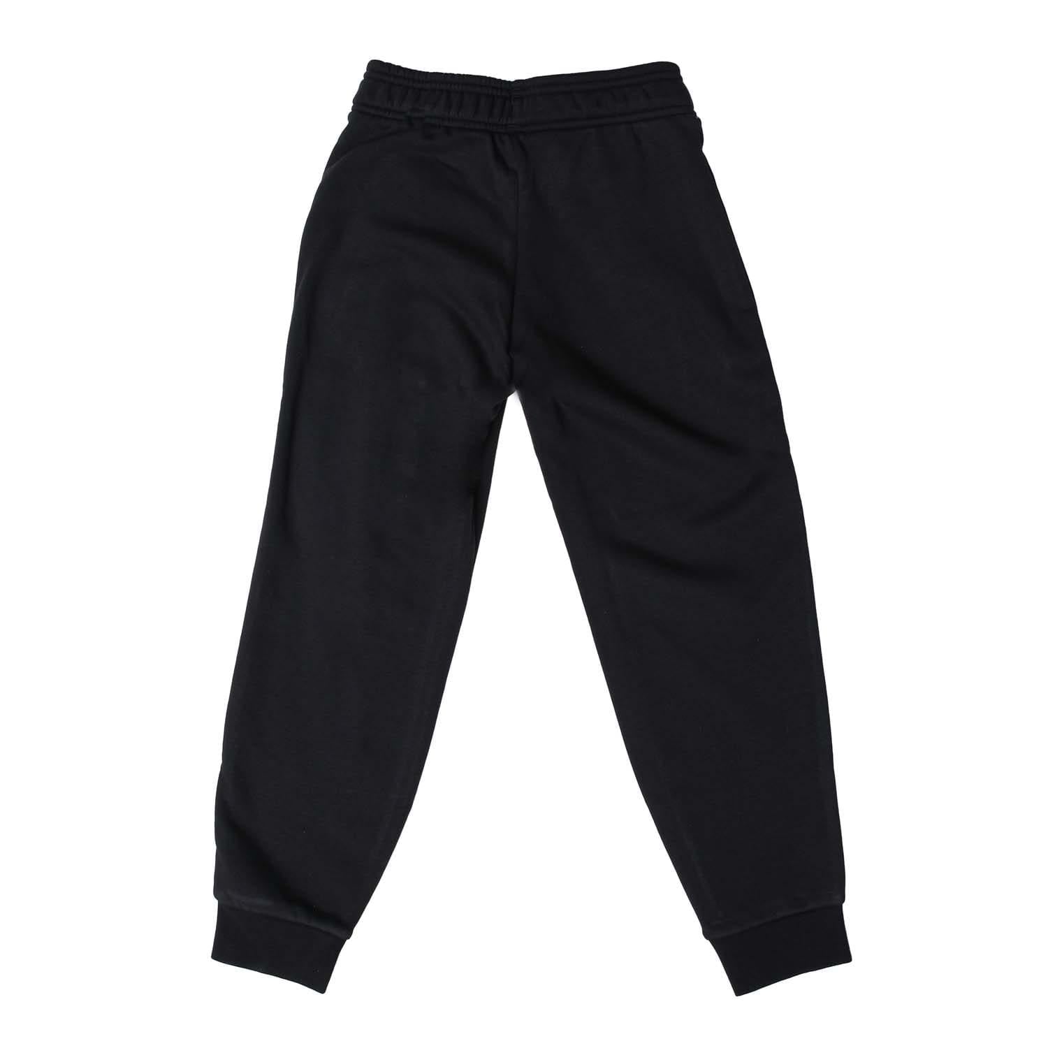 Black - Back - Adidas Boys Essentials Cotton Jogging Bottoms
