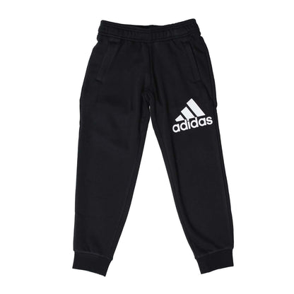 Black - Front - Adidas Boys Essentials Cotton Jogging Bottoms