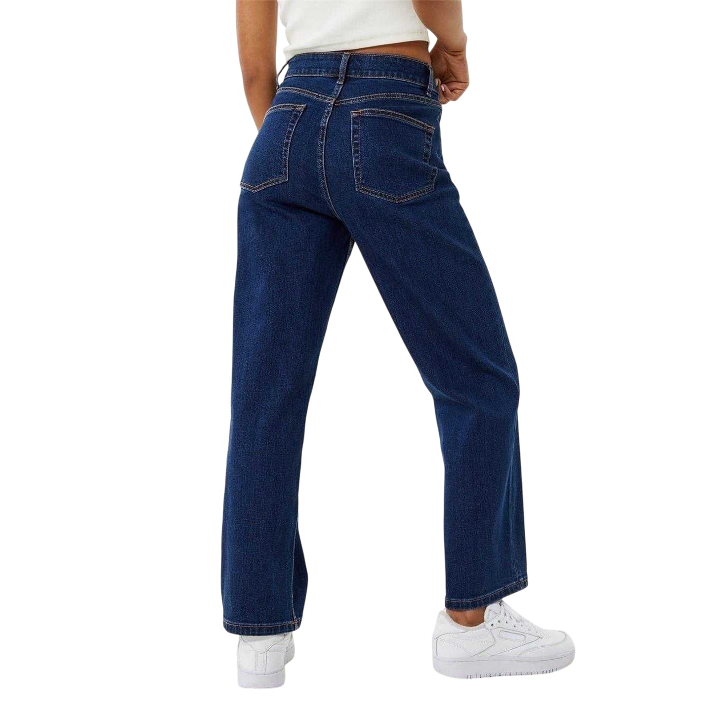 Dark Indigo - Back - Jack Wills Womens-Ladies Hollie High Rise Jeans