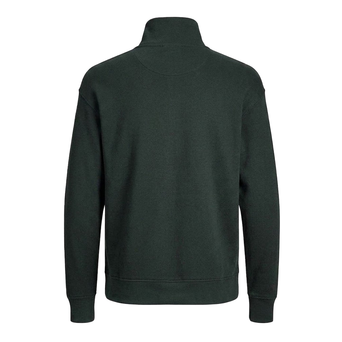 Forest - Back - Jack And Jones Mens Quarter Zip Regular Sweatshirt