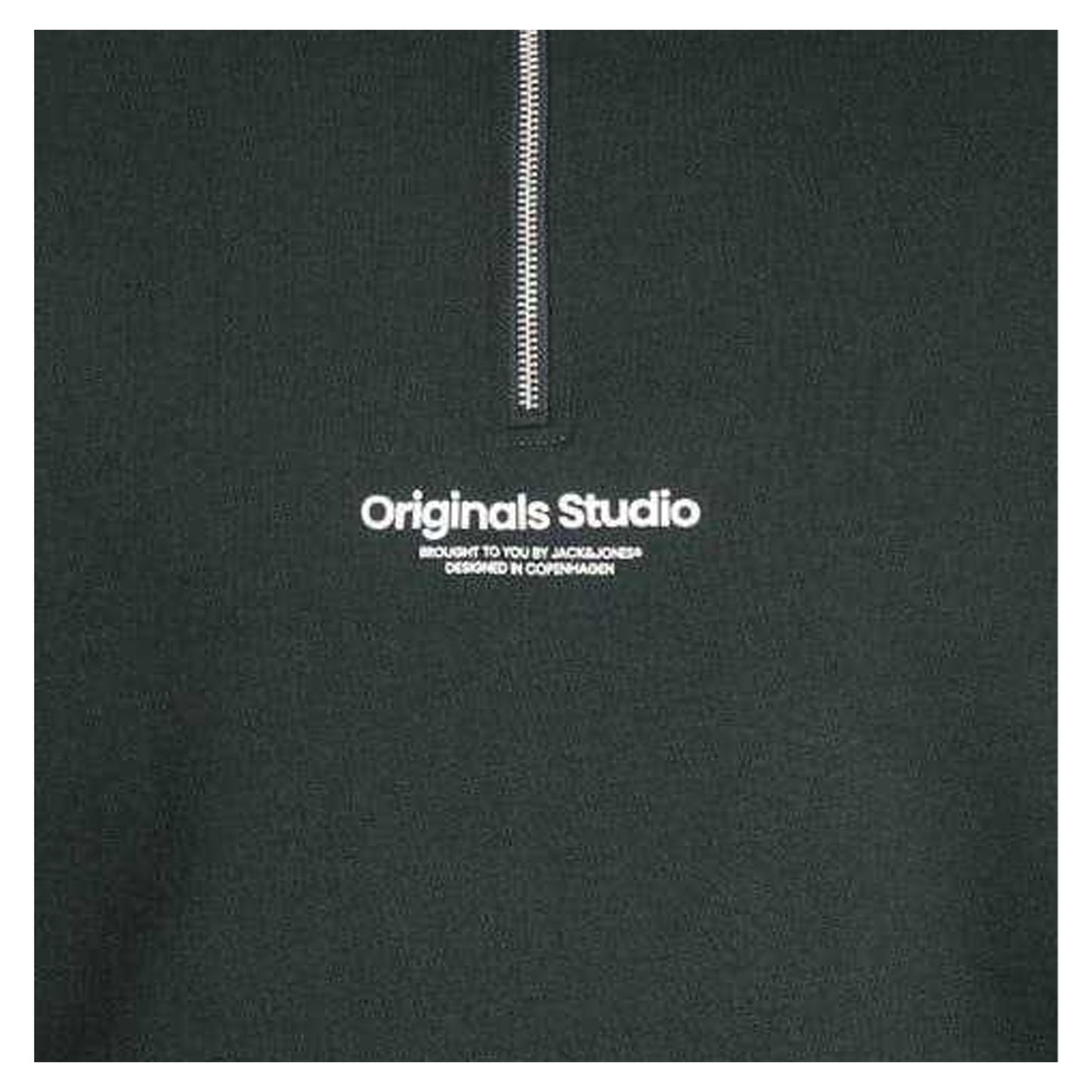 Forest - Side - Jack And Jones Mens Quarter Zip Regular Sweatshirt