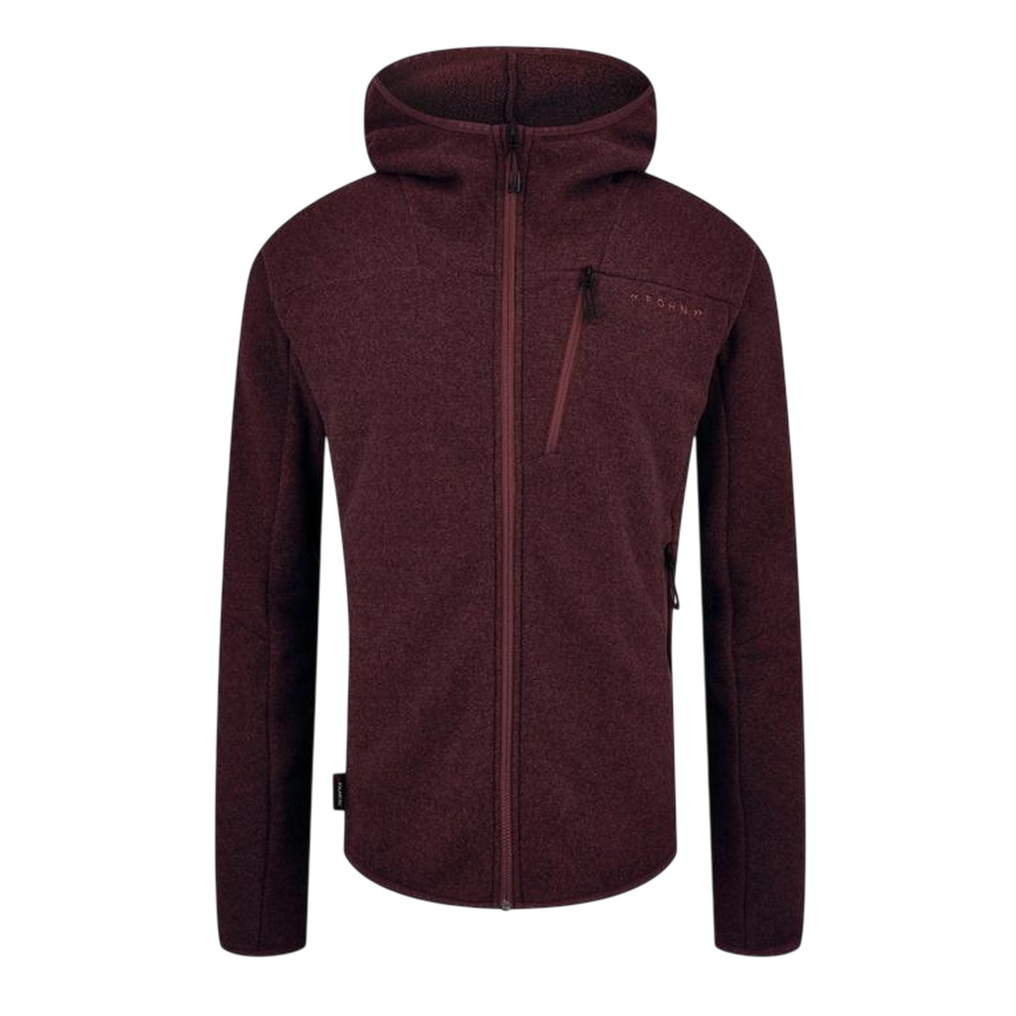 Red - Front - Fohn Mens Polartech Hoodie