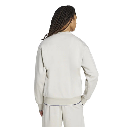 Aluminium Grey-Blue - Back - Adidas Mens Collegiate Logo Sweatshirt