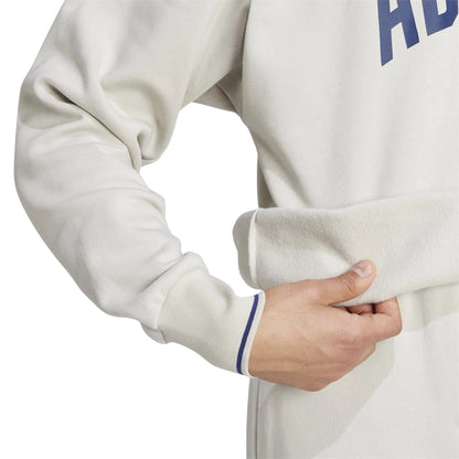 Aluminium Grey-Blue - Side - Adidas Mens Collegiate Logo Sweatshirt