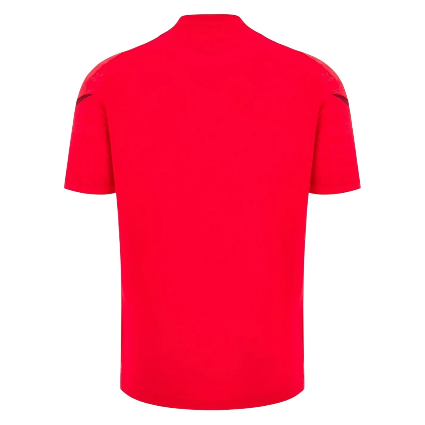 Red - Back - Macron Unisex Adult 25-26 Wales RU Rugby Shirt