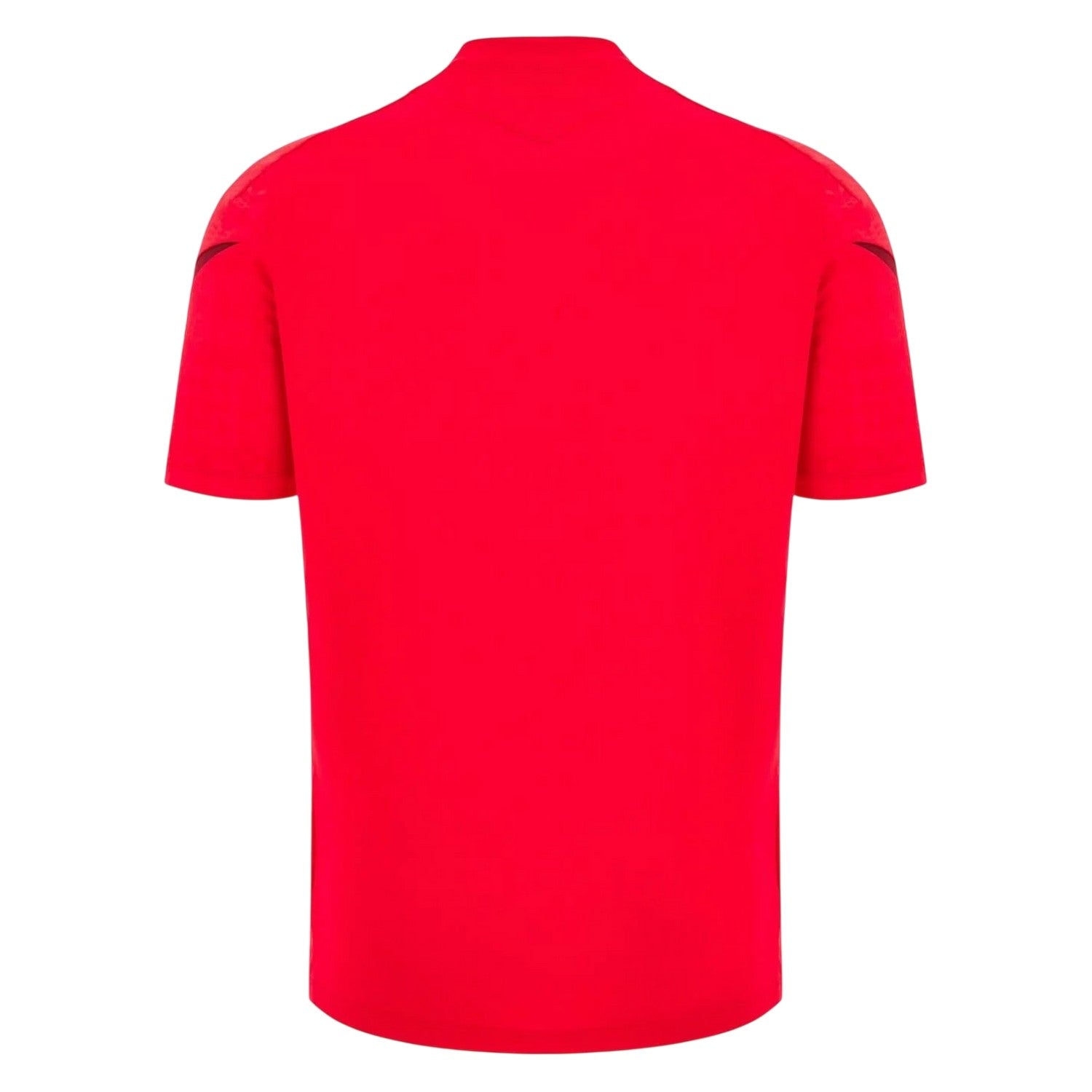 Red - Back - Macron Unisex Adult 25-26 Wales RU Rugby Shirt