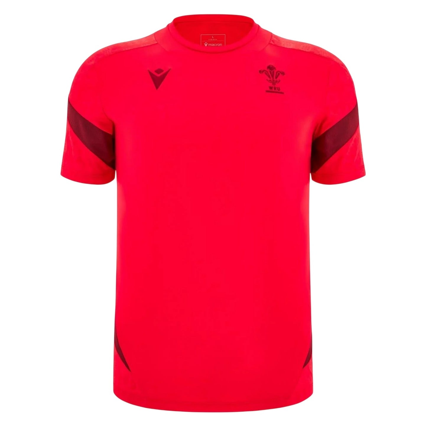 Red - Front - Macron Unisex Adult 25-26 Wales RU Rugby Shirt