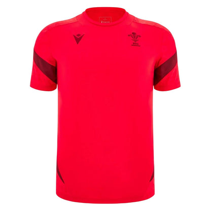 Red - Front - Macron Unisex Adult 25-26 Wales RU Rugby Shirt