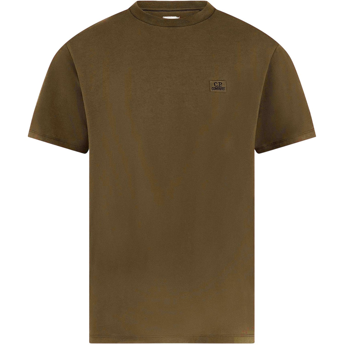Ivy Green - Front - C.P. Company Mens 30-1 Tonal Logo Jersey T-Shirt