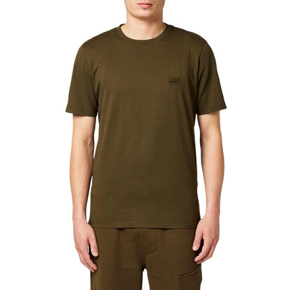 Ivy Green - Side - C.P. Company Mens 30-1 Tonal Logo Jersey T-Shirt