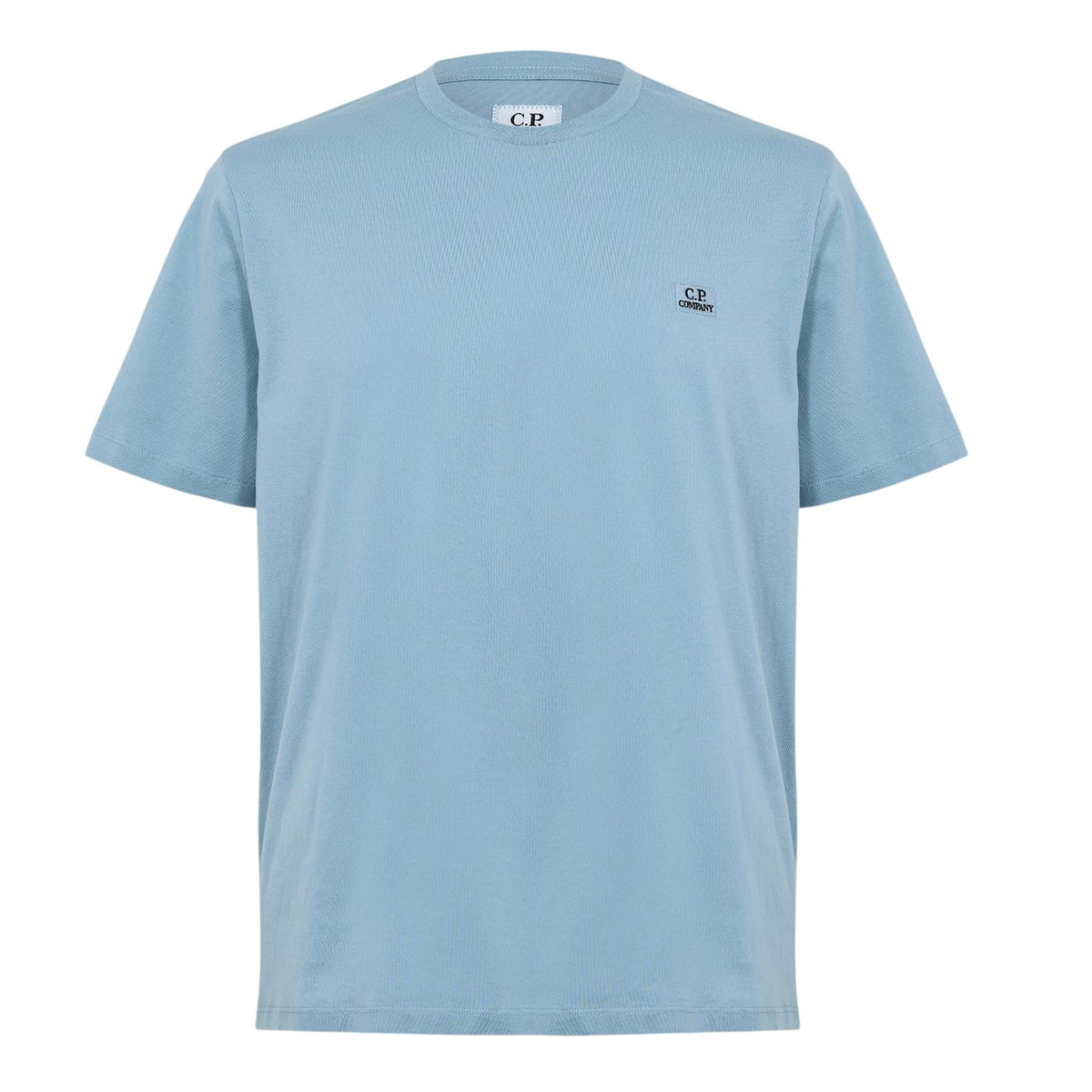 Blue - Front - C.P. Company Mens 30-1 Tonal Logo Jersey T-Shirt