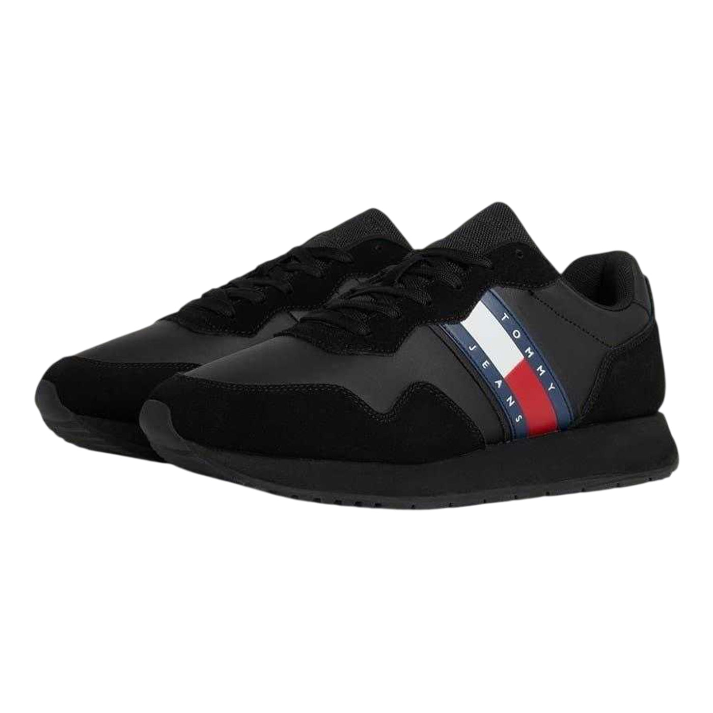 Black - Lifestyle - Tommy Jeans Mens Modern Suede Trainers