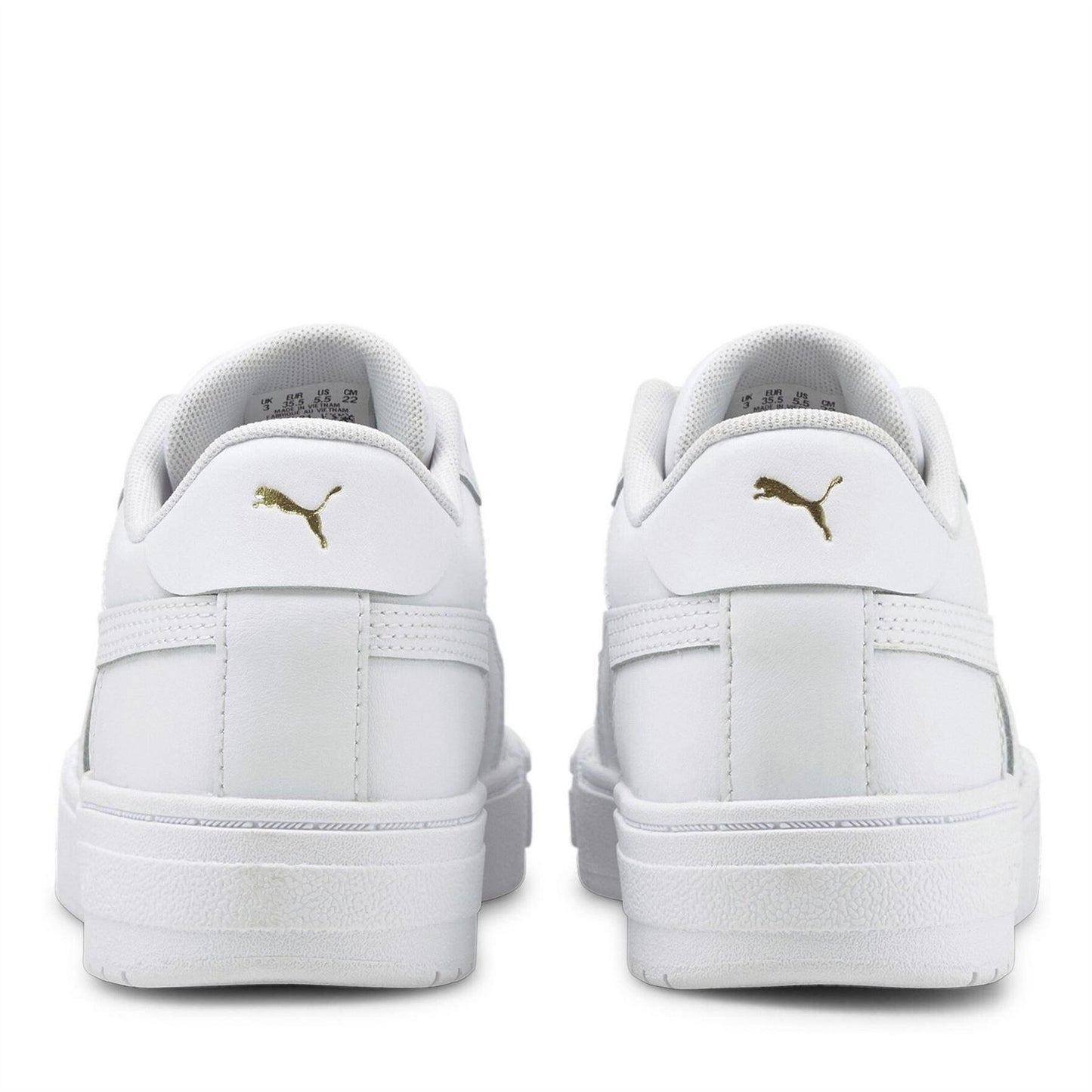 White - Pack Shot - Puma Womens-Ladies Ca Pro Classic Low Cut Trainers