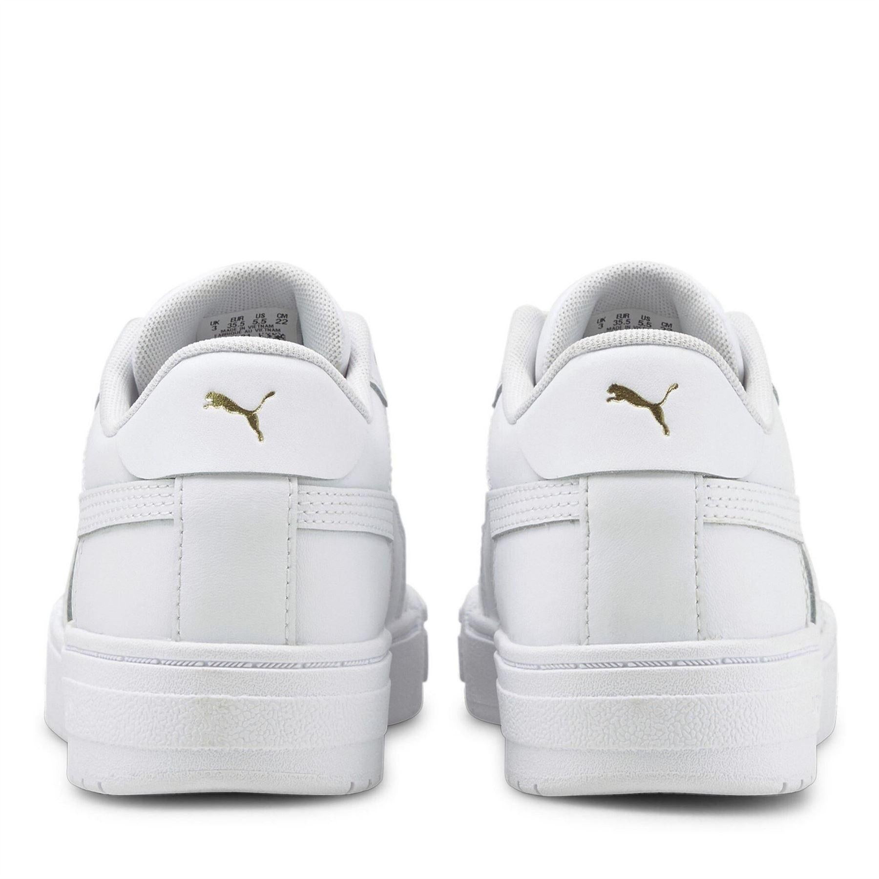 White - Pack Shot - Puma Womens-Ladies Ca Pro Classic Low Cut Trainers