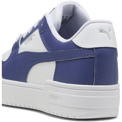White-Navy - Pack Shot - Puma Womens-Ladies Ca Pro Classic Low Cut Trainers
