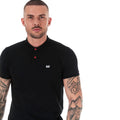Black - Close up - Weekend Offender Mens Barnum Polo Shirt