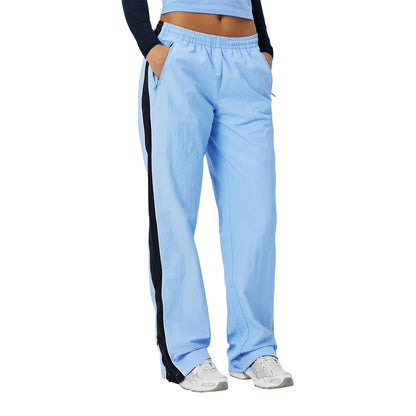 Floral-Blue - Side - Guess Womens-Ladies Relaxed Fit Joggers