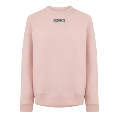 Pink - Front - Lacoste Womens-Ladies Crew Neck Regular Long-Sleeved Sweatshirt