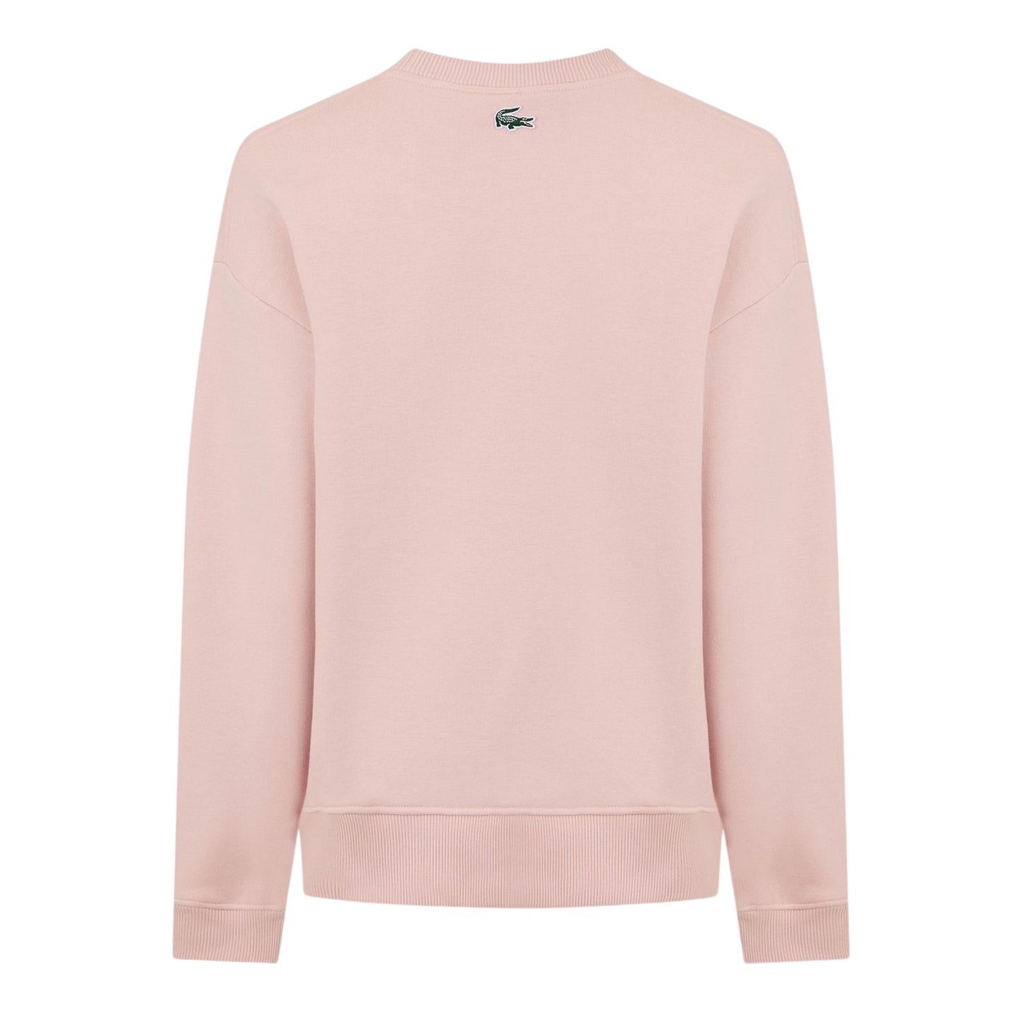 Pink - Back - Lacoste Womens-Ladies Crew Neck Regular Long-Sleeved Sweatshirt