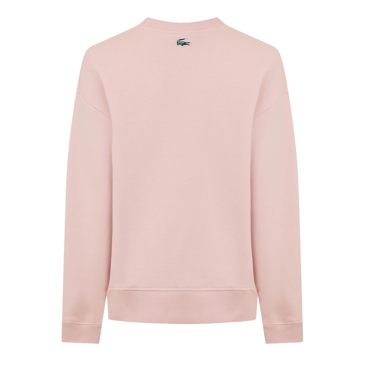 Pink - Back - Lacoste Womens-Ladies Crew Neck Regular Long-Sleeved Sweatshirt