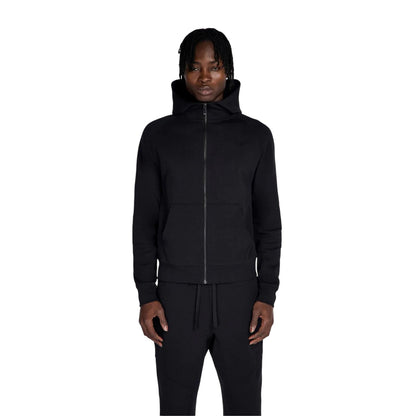 Black - Side - No Fear Mens Logo Cotton Full Zip Hoodie