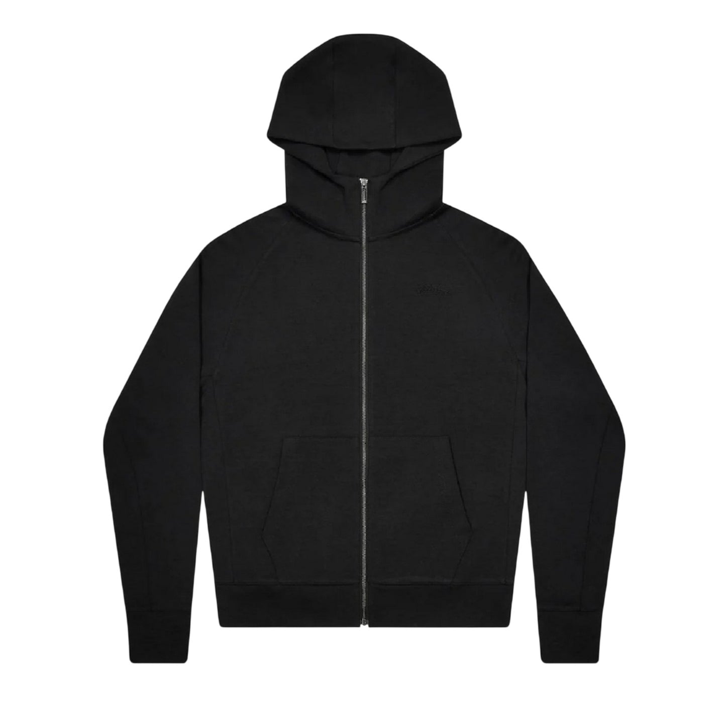 Black - Front - No Fear Mens Logo Cotton Full Zip Hoodie