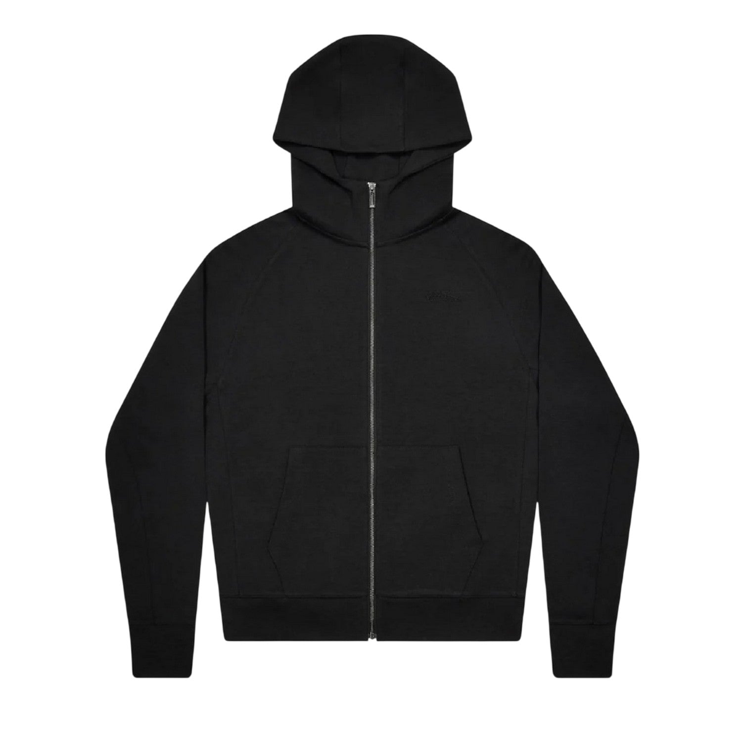 Black - Front - No Fear Mens Logo Cotton Full Zip Hoodie