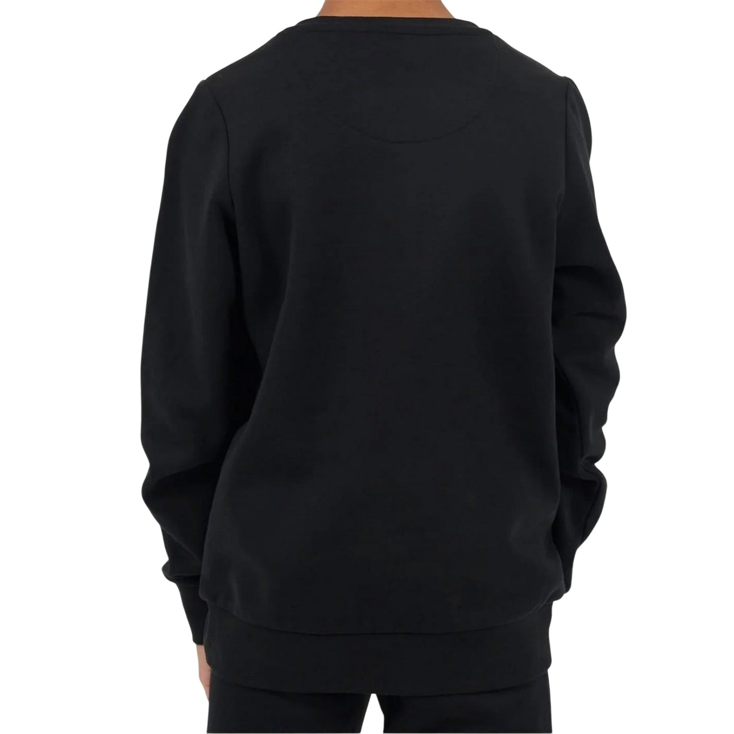 Jet Black - Back - Brave Soul Childrens-Kids Tech Long-Sleeved Sweatshirt