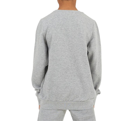 Light Grey - Back - Brave Soul Childrens-Kids Tech Long-Sleeved Sweatshirt