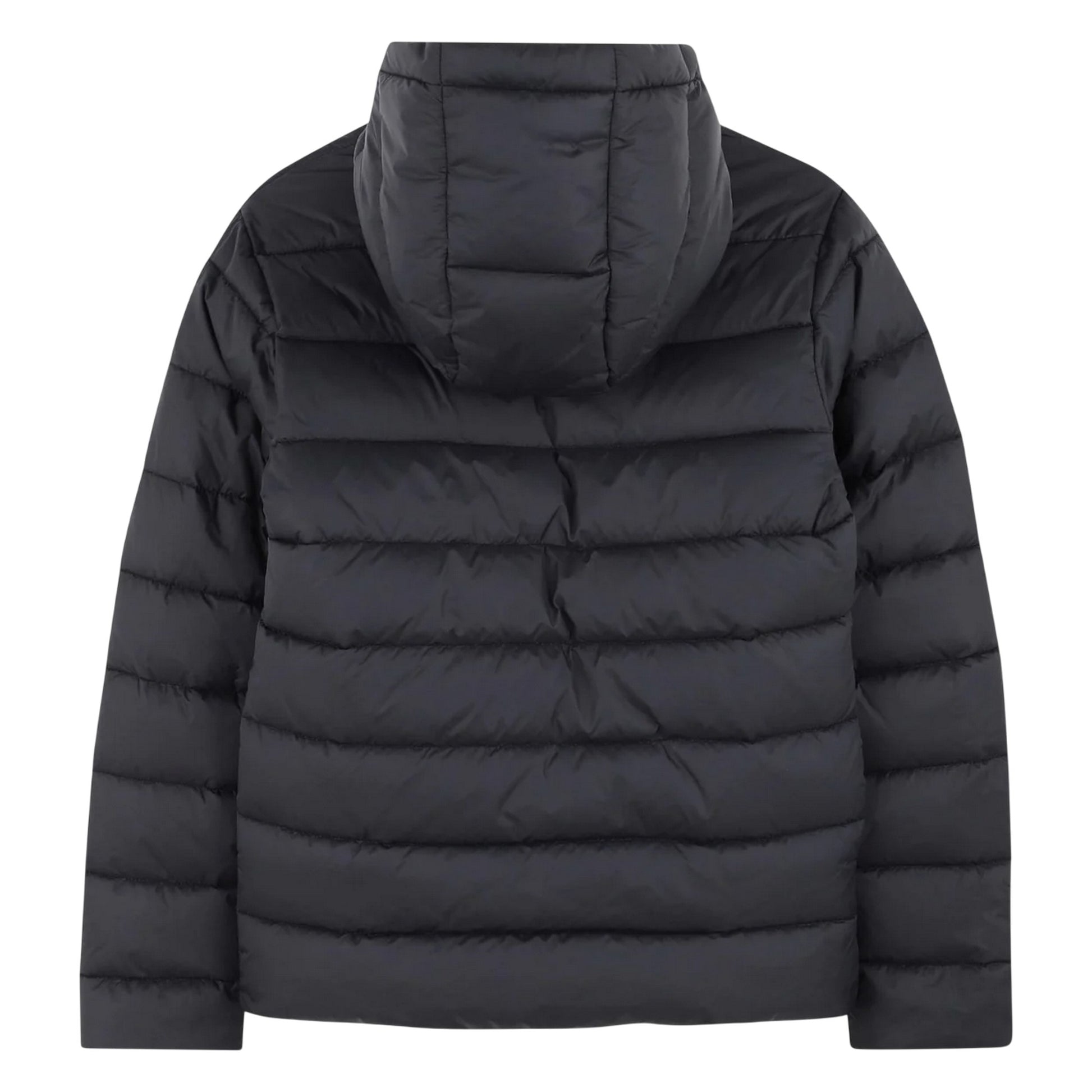 Black - Back - Boss Childrens-Kids Puffer Jacket