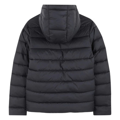 Black - Back - Boss Childrens-Kids Puffer Jacket