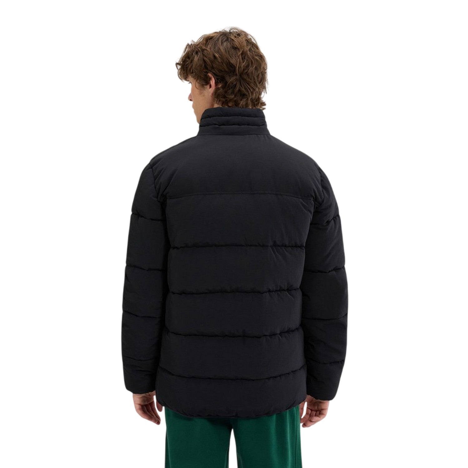 Black - Back - Ellesse Mens Nebulus Puffer Jacket