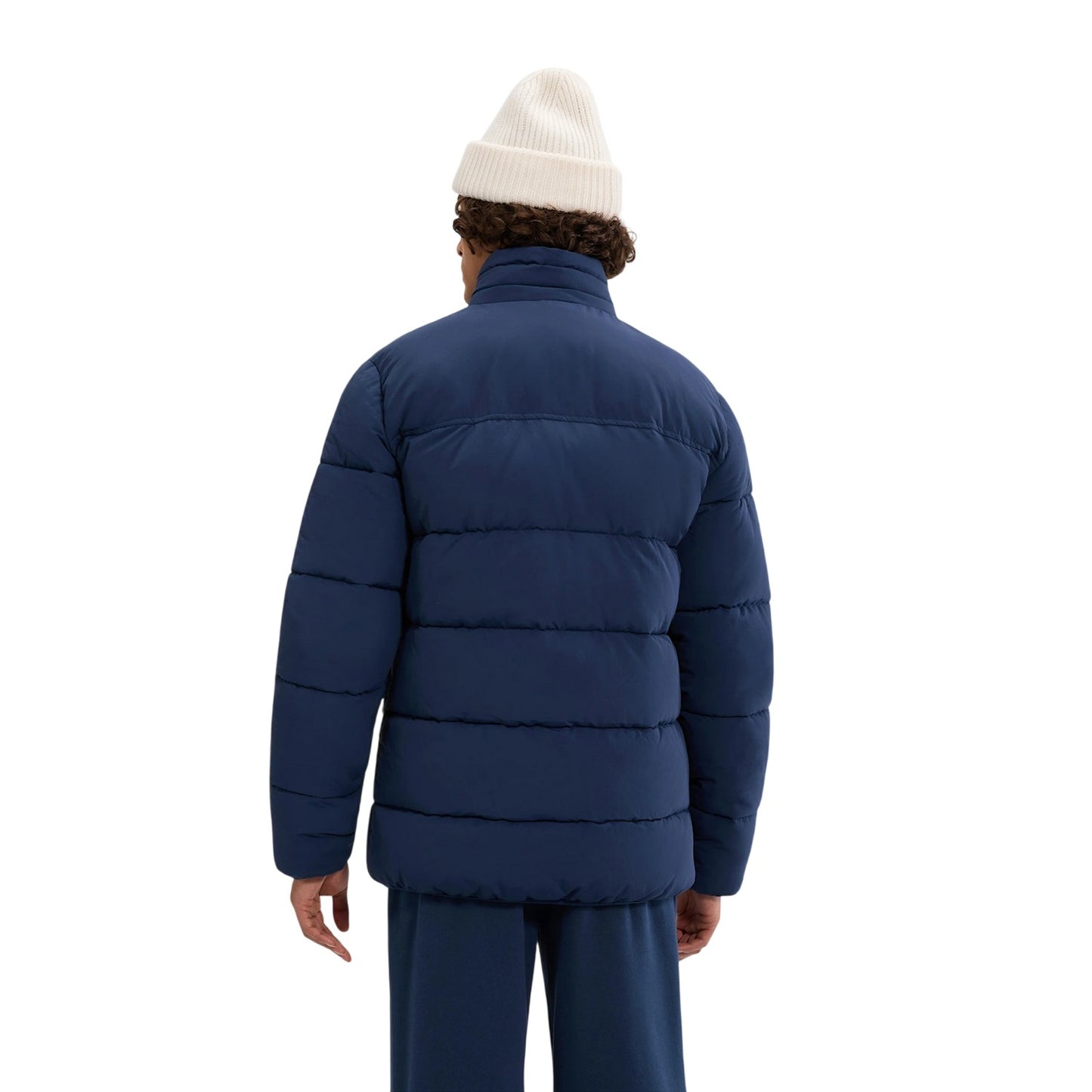 Navy - Back - Ellesse Mens Nebulus Puffer Jacket