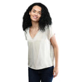 Stone - Front - Vero Moda Womens-Ladies Marys Dana Satin Top