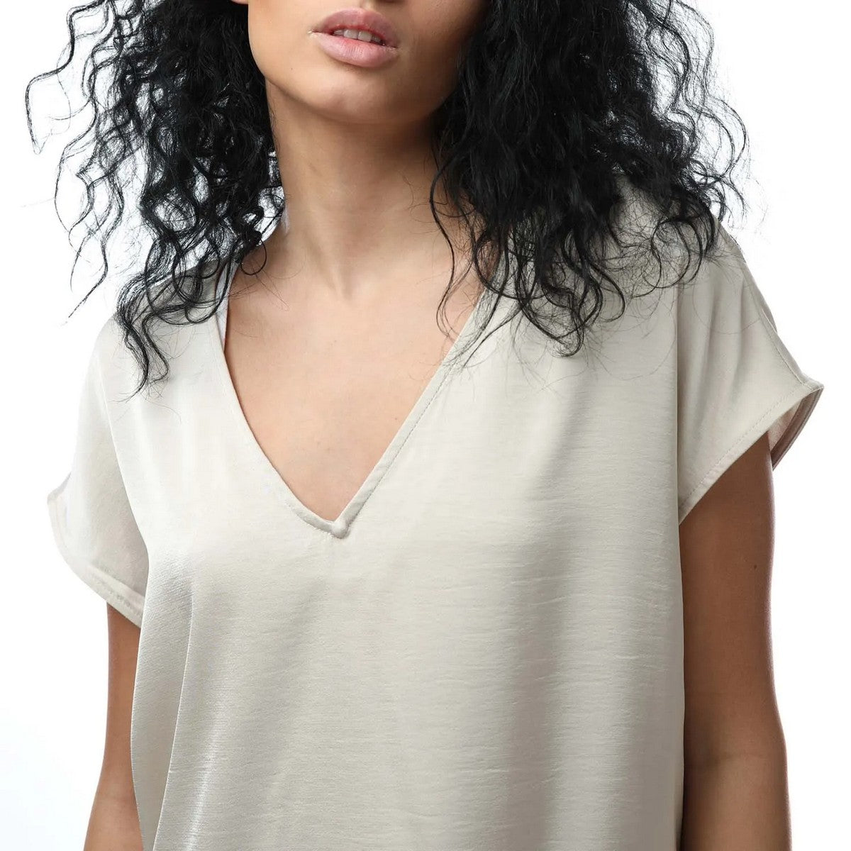 Stone - Side - Vero Moda Womens-Ladies Marys Dana Satin Top