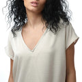 Stone - Side - Vero Moda Womens-Ladies Marys Dana Satin Top