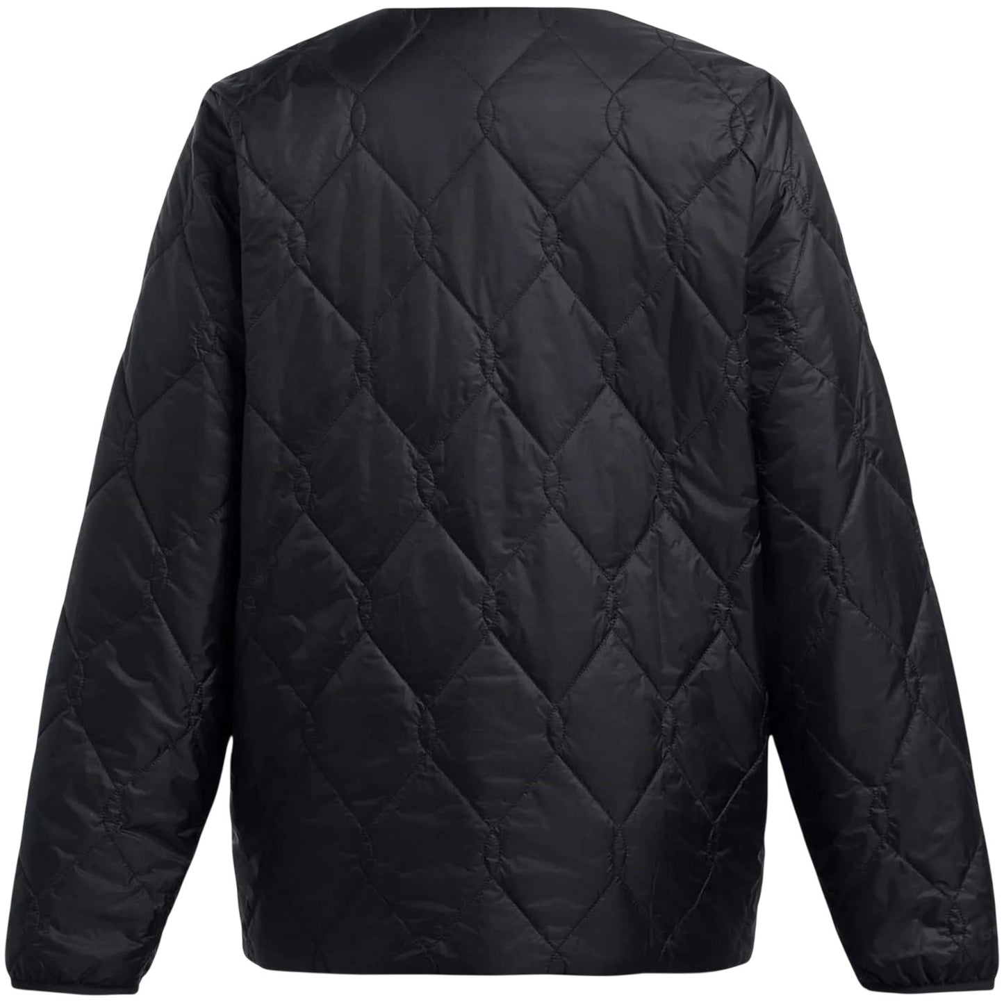Black - Back - Under Armour Womens-Ladies Diamond Quilt Puffer Jacket
