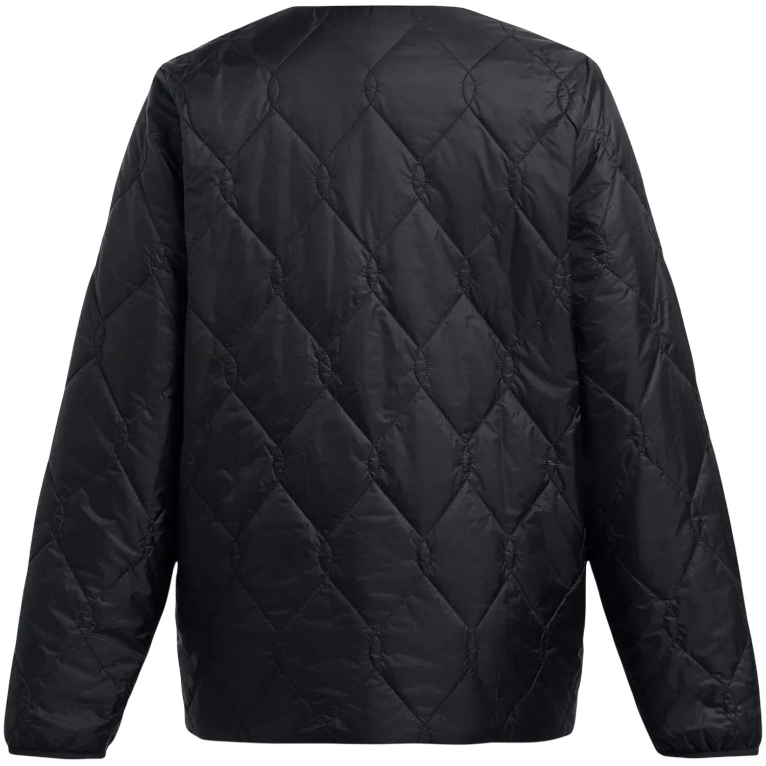 Black - Back - Under Armour Womens-Ladies Diamond Quilt Puffer Jacket