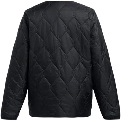 Black - Back - Under Armour Womens-Ladies Diamond Quilt Puffer Jacket