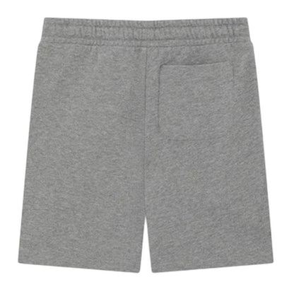 Grey - Back - Lyle & Scott Childrens-Kids Fleece Logo Shorts