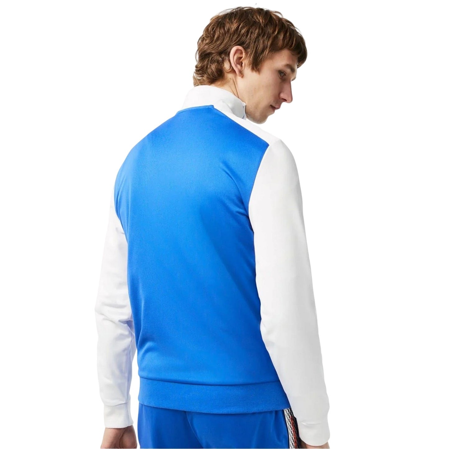 Kingdom Blue - Back - Lacoste Mens Colour Block Full Zip Regular Track Jacket