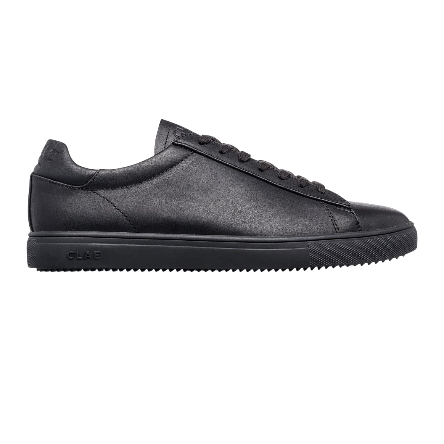 White - Back - CLAE Childrens-Kids Bradley Leather Low Trainers
