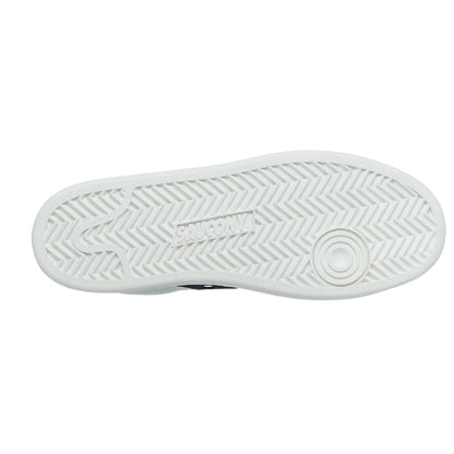 White-Navy - Lifestyle - Saucony Womens-Ladies Jazz Leather Cupsole Trainers