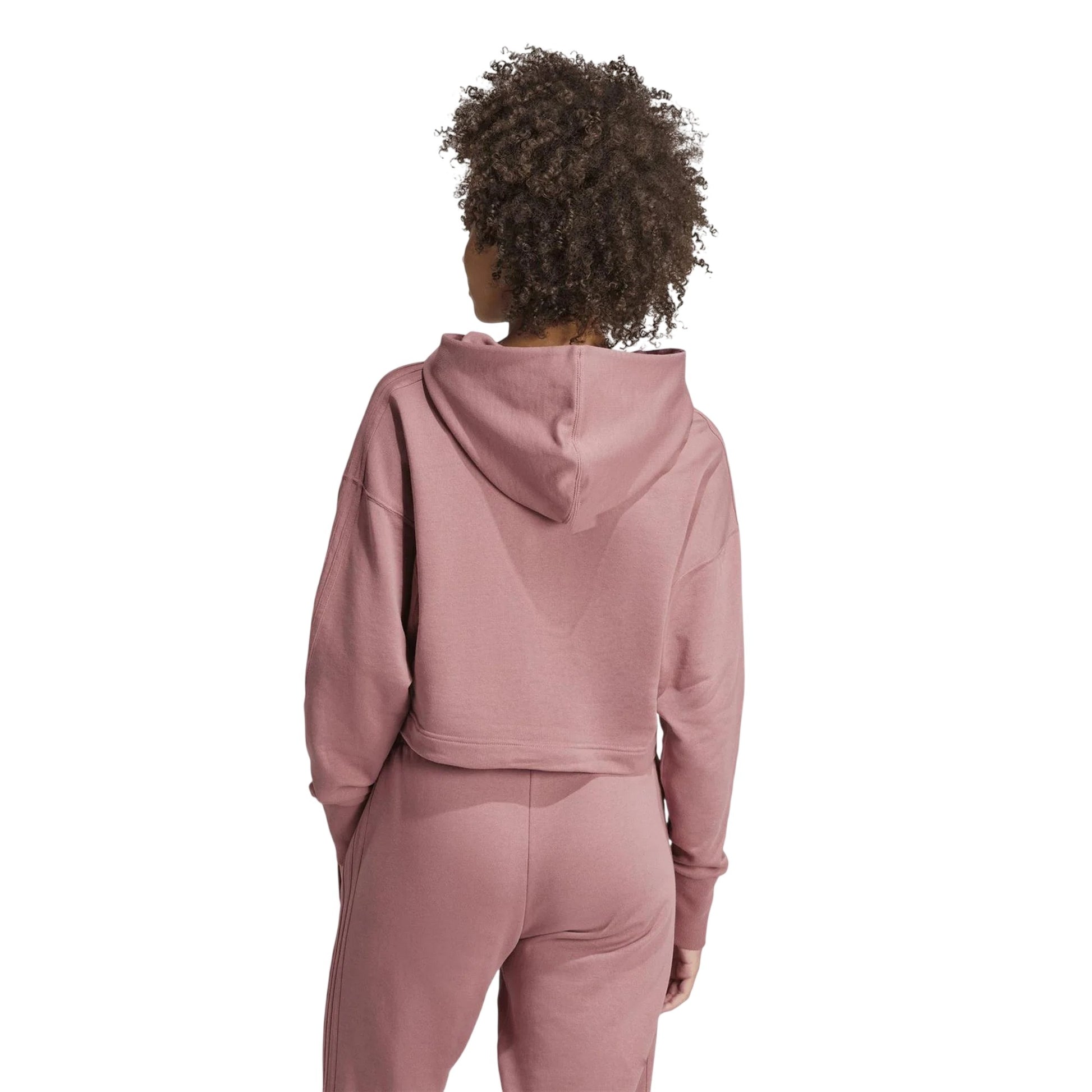 Crimson - Back - Adidas Womens-Ladies All SZN Overhead Relaxed Fit Hoodie