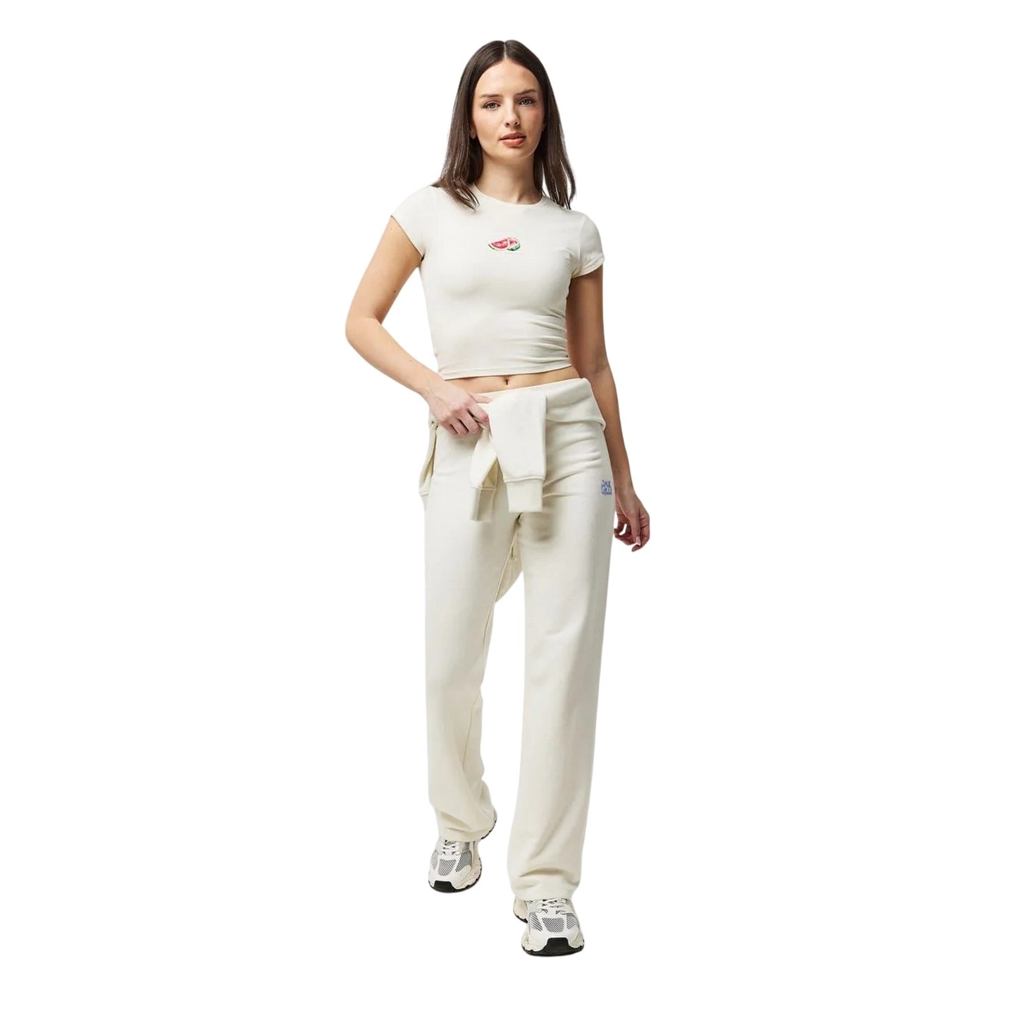 Vintage White - Pack Shot - Jack Wills Womens-Ladies Relaxed Fit Joggers
