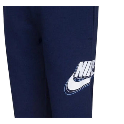 Midnight Navy - Back - Nike Childrens-Kids Graphic Print Jogging Bottoms