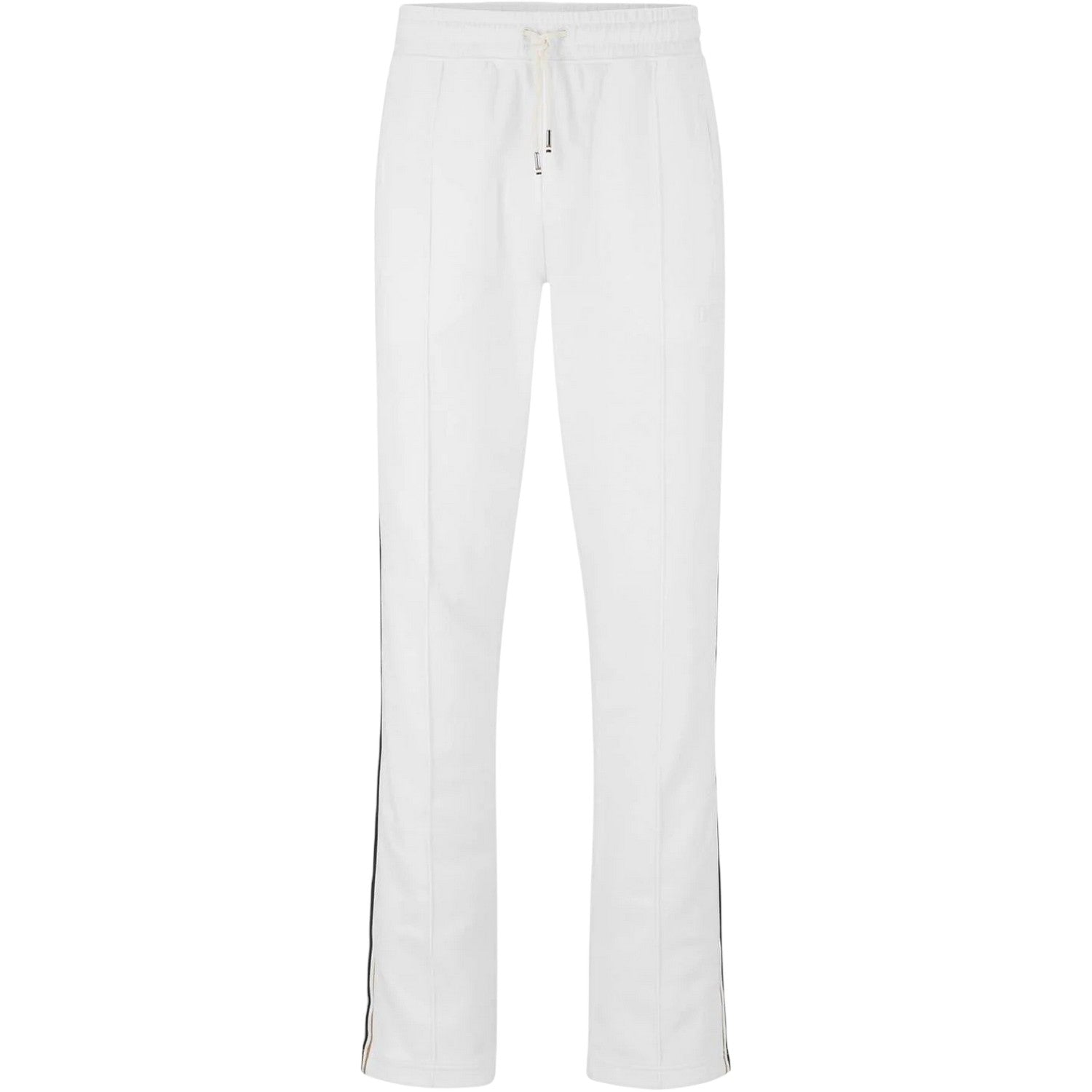 White - Front - Boss Mens Side Stripe Jogging Bottoms