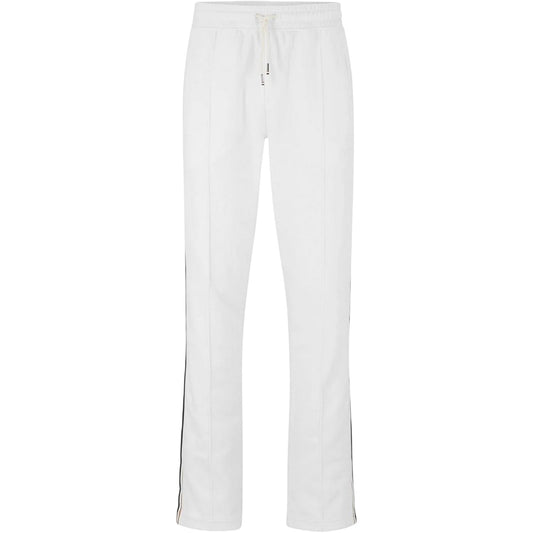 White - Front - Boss Mens Side Stripe Jogging Bottoms
