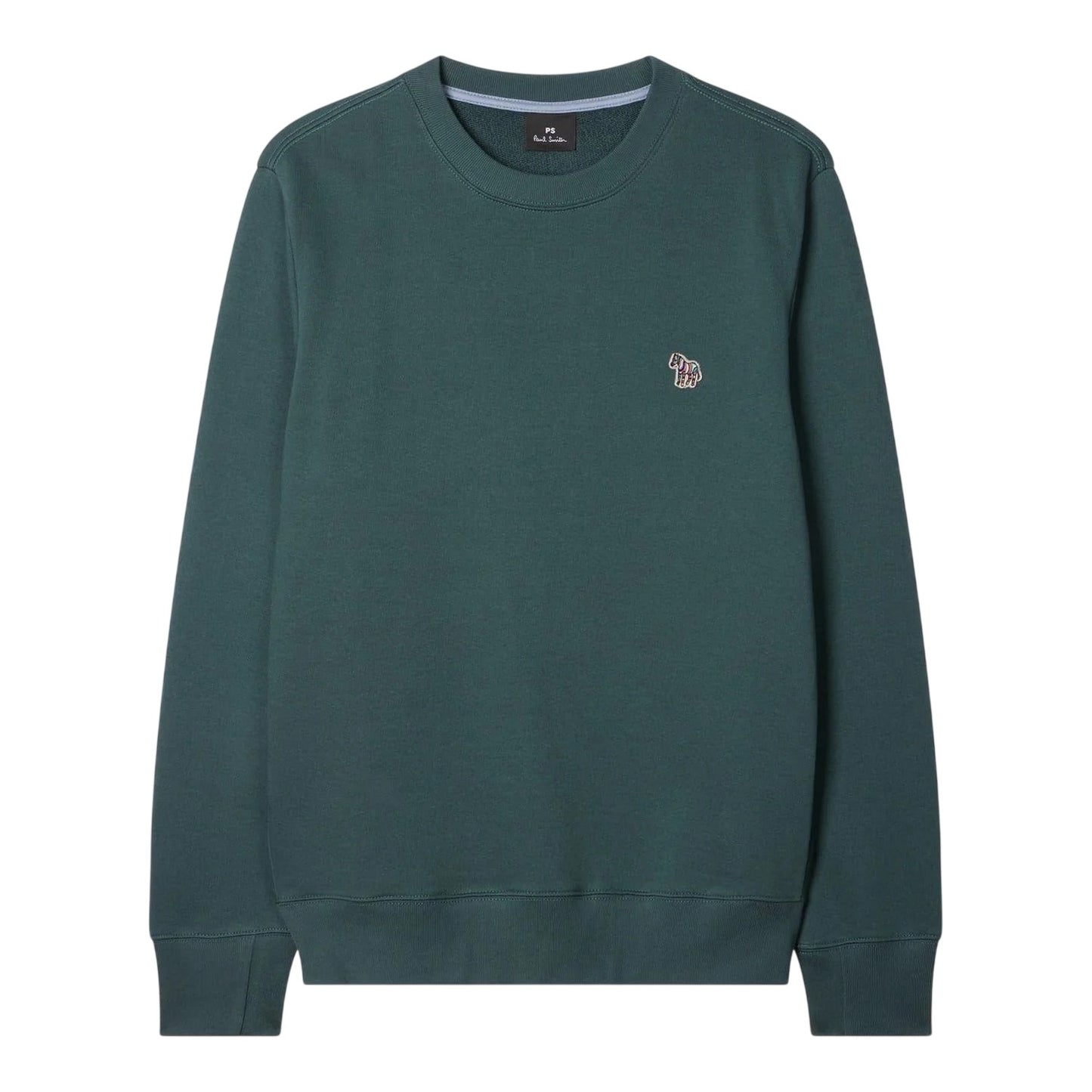 Green - Front - Paul Smith Mens Zebra Crew Neck Sweatshirt